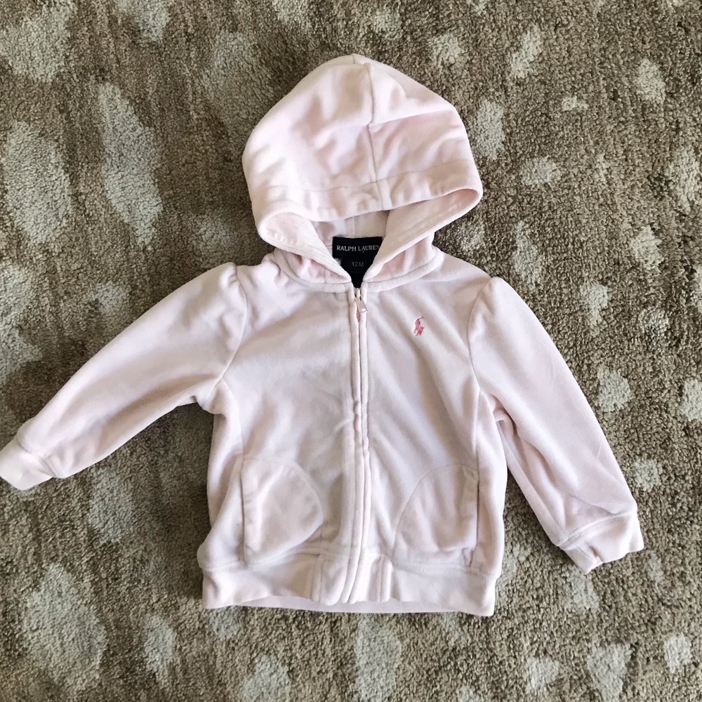 Ralph Lauren velour hoodie jacket